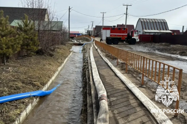 37 участков подтоплено талыми водами в Иркутском МО и Усольском районе