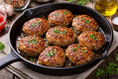 2 ложки в фарш — и котлеты вкуснее, чем в ресторане: сочные, нежные, воздушные