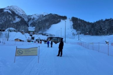 На сочинском горном курорте дневная температура ушла в плюс