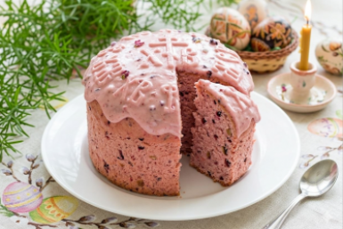 Розовый творожный кулич на Пасху: настоящий король праздника – как из дорогой пекарни
