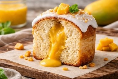 Кулич с мангово-заварным кремом Chat GPT