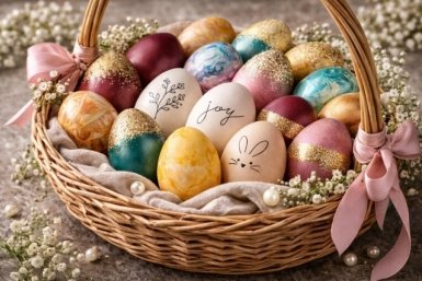 Топ-5 модных способов покрасить яйца на Пасху
