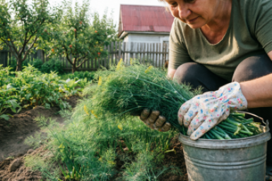 Забудьте про удобрения: этот трюк превратил мою грядку с укропом в джунги — растёт как бешеный