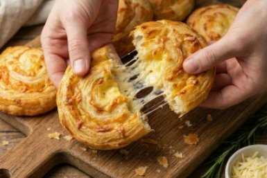 Больше не пеку хачапури: просто тру сыр на слоеное тесто и получаю гору пухлых "сырняшек" за 20 минут