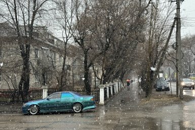 Мокрый снег утром 6 апреля в Уссурийске Александр Шепырев, ИА UssurMedia