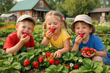 Клубника после цветения молит об этом: 1 ст. ложка на 10 л воды — и ягоды на вкус как бабушкино варенье