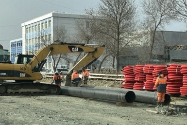 Дополнительную технику привлекли к ремонту проспекта Мира в Южно-Сахалинске пресс-служба министерства транспорта и дорожного хозяйства Сахалинской области