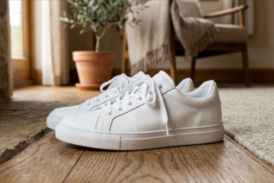 3 капли на ватный диск — и проводим по белой подошве: смоет самые желтые застарелые пятна