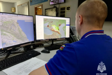 Пожарную обстановку на Ставрополье мониторят со спутников