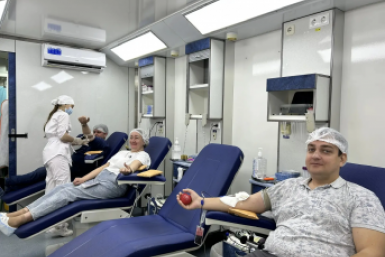 Более 55 сотрудников краснодарского водоканала сдали 28 литров крови