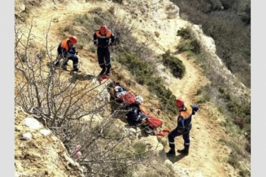 В Севастополе мужчина упал с обрыва на Фиоленте и получил серьезные травмы