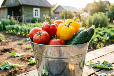1 хитрая "болтанка" — томатам и огурцам первым делом: порастут так, что глаза разбегутся