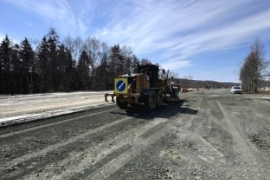 Капремонт трассы &quotЮжно-Сахалинск - Корсаков&quot пресс-служба министерства транспорта и дорожного хозяйства Сахалинской области