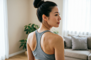 Ликвидируем складки со спины: делаю 3 упражнения со шваброй — ушли "горб" и лишний жир