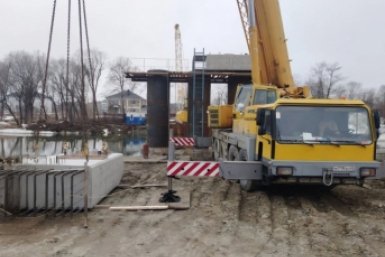 Строительство моста через реку Лютога в Аниве пресс-служба министерства транспорта и дорожного хозяйства Сахалинской области