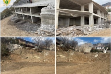 В Крыму ялтинца заставили снести недостроенный дом, возведенный с нарушениями