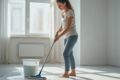 Полы сияют без следов: 5 приемов для идеальной чистоты — без хлорки и размазни