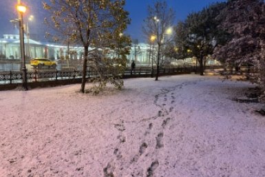 Центр Москвы накрыла метель