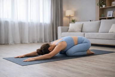 Минус 10 см в "пузе" за 5 минут в день: 3 упражнения "сдувают" живот — легкая практика для лежебок