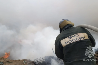 Непотушенная зола снова стала причиной пожара на полигоне ТБО в Борзе