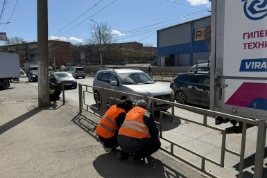 В Красноярске начались дорожные работы на Маерчака
