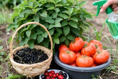 100 г на 2 литра лью в кусты - фитофтора смывается со смородины и томатов как миленькая: урожай попрет тазиками