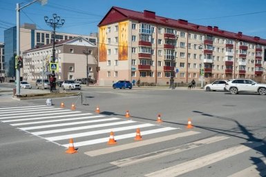 В Южно-Сахалинске приступили к обновлению дорожной разметки пресс-служба мэрии города