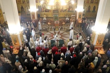 На пасхальном богослужении Пресс-слуба Камчатской православной епархии