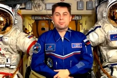 Космонавт Андрей Федяев поздравил Геленджик с Пасхой с борта МКС max/aabogodistov