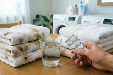 Обычный аспирин — спасение для старых полотенец: снова белоснежные и мягкие, как облако