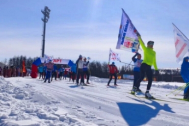 Открытие универсального лыжного стадиона Тихрыбком