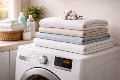 С помощью этих элементарных трюков при стирке постельное бельё становится мягче пёрышка