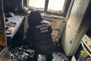 Кадры с места смертельного пожара в Петропавловске-Камчатском СУ СК России по Камчатскому краю