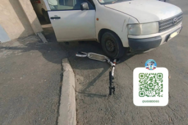 "Универсал" сбил девочку на самокате во дворе Холмска