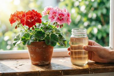 С 15 по 20 апреля герани – обязательно: 1 таблетку в порошок — и пеларгония тотчас наденет цветочную корону