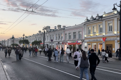 Омск, &quotПешеходный Любинский&quot ИА OmskMedia