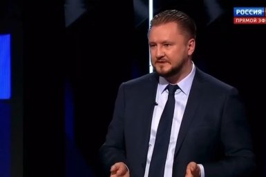 Николай Вавилов скриншот программы &quotВоскресный вечер с Владимиром Соловьевым&quot (18+) в эфире телеканала &quotРоссия 1&quot (18+)