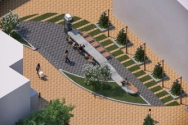 Ели и жасмины украсят новое пространство возле центра Вампилова в Иркутске