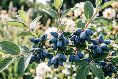 После сбора урожая жимолости – обязательно: 1 горсть в почву – и следующим летом ягоды толще мизинца