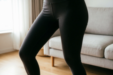 Убираю "ушки" на бедрах: делаю свое любимое упражнение дома — ножки подтягиваются, а силуэт сужается