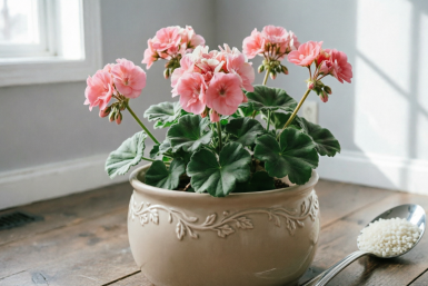 До 30 апреля герани – обязательно: 1 ложка в воду – и даже чахлая герань наденет шапку цветов 