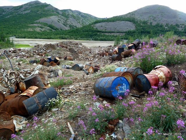 После прорыва дамбы в Карамкене Из архива МЦОС