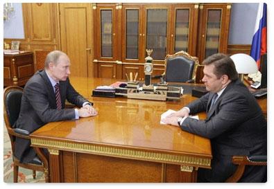 Путин и Шматко http://premier.gov.ru
