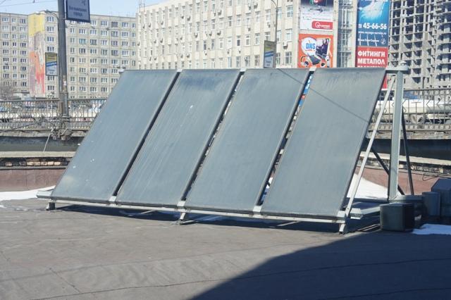 Эксперементальный солнечный коллектор ДВГТУ