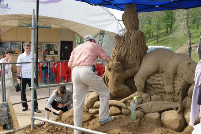 Песочная скульптура