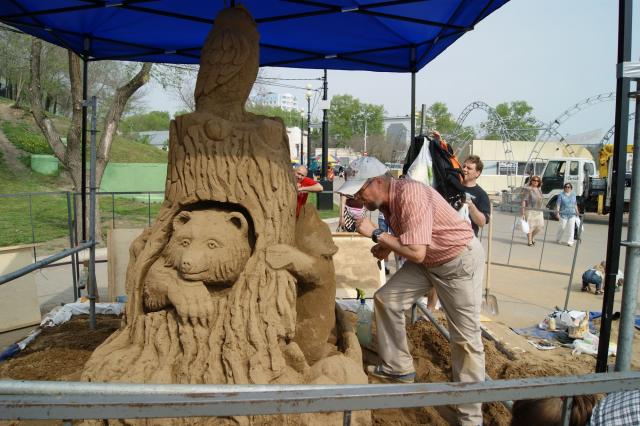 Песочная скульптура