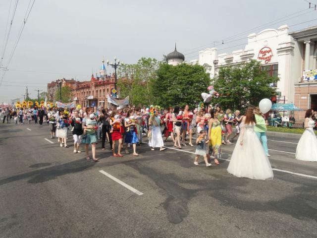 День города, театрализованное шествие