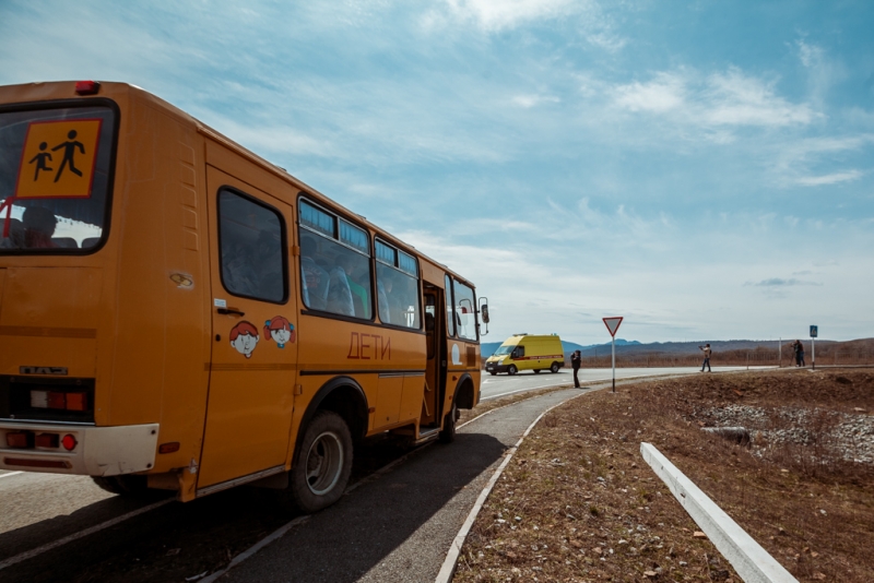 Школьный автобус попал в ДТП ПримаМедиа