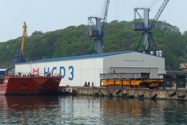 Новая площадка для сборки панелей моста на остров Русский вступила в строй в Находке УСК МОСТ
