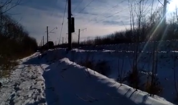 В районе станции Красная Речка Скриншот с видео